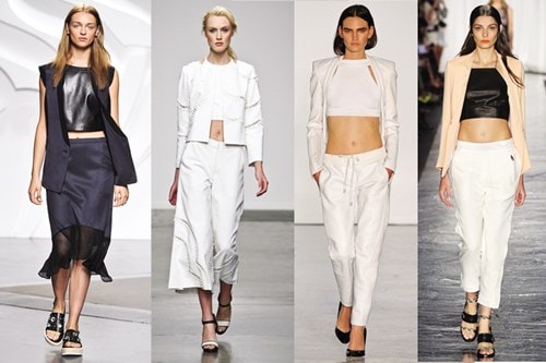 Sự kết hợp hoàn hảo của crop top và blazer