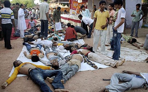 Giẫm đạp tại Ấn Độ khiến 70 người thương vong