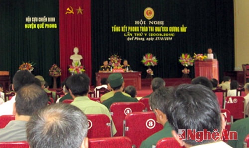 Quế Phong: Tổng kết 5 năm phong trào thi đua "Cựu chiến binh gương mẫu".