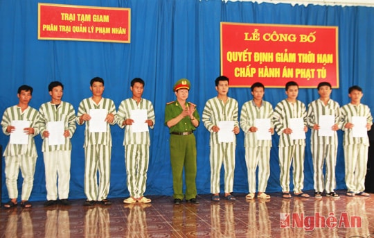 Giảm án, tha tù trước thời hạn cho phạm nhân dịp 2/9