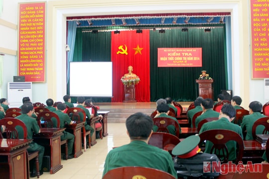 Bộ CHQS tỉnh: Kiểm tra nhận thức chính trị đối tượng cán bộ cao cấp