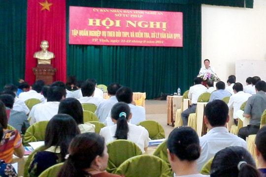Tập huấn nghiệp vụ kiểm tra, xử lý văn bản QPPL