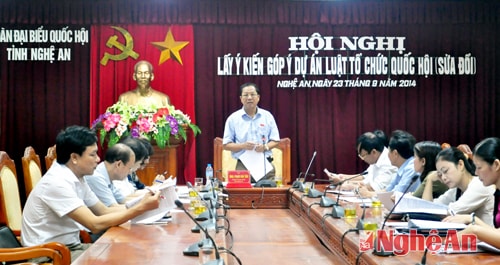 Góp ý Dự án Luật Tổ chức Quốc hội (sửa đổi)