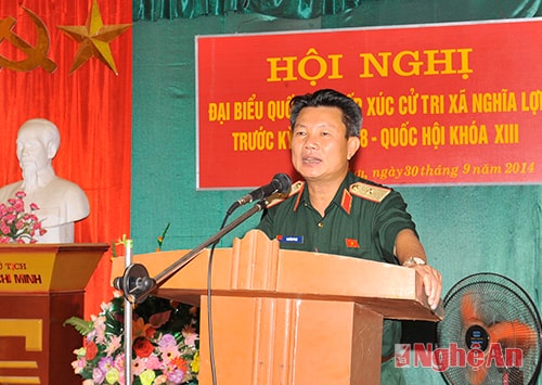 Đại biểu Quốc hội tiếp xúc cử tri xã Nghĩa Lợi (Nghĩa Đàn)