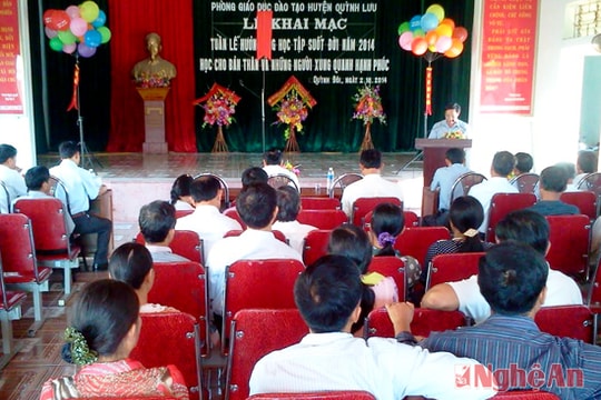 Quỳnh Lưu:Hưởng ứng tuần lễ học tập suốt đời