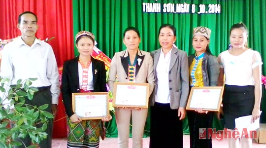 Xã Thanh Sơn (Thanh Chương) tổ chức Hội thi Chi hội trưởng phụ nữ giỏi