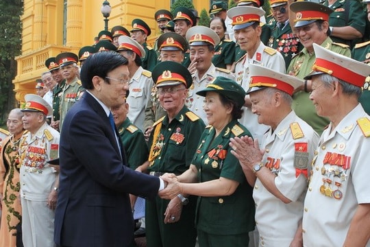 Chủ tịch nước gặp cựu chiến binh lực lượng vũ trang tinh nhuệ 3 miền