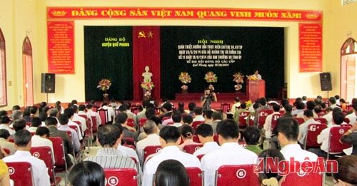 ​​Quế Phong: Quán triệt các văn bản,hướng dẫn Đại hội Đảng các cấp.