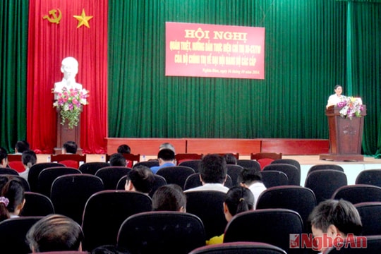 Nghĩa Đàn: Quán triệt nội dung chuẩn bị đại hội Đảng các cấp