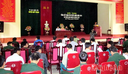 Quế Phong: Tổng kết công tác tuyển quân năm 2014