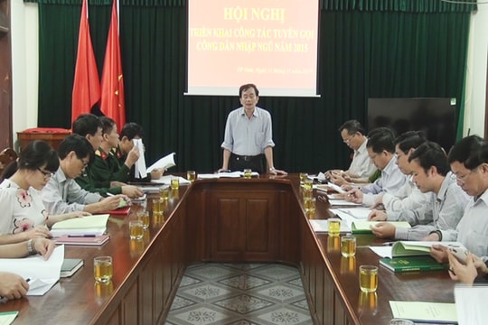 TP Vinh, năm 2015 tuyển gọi 150 thanh niên nhập ngũ