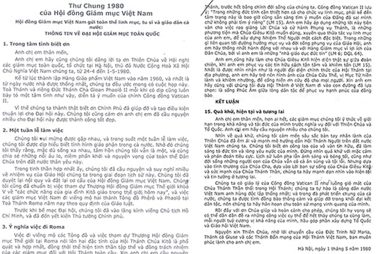 Sống phúc âm trong lòng dân tộc  để phục vụ hạnh phúc đồng bào