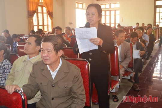 Đồng chí Hồ Đức Phớc tiếp xúc cử tri phường Quán Bàu (TP Vinh)