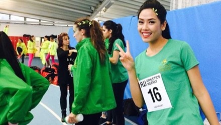 Nguyễn Thị Loan giành điểm cao phần thi thể thao tại Miss World