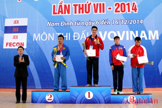 Bộ môn Vovinam đem về HCV thứ 8 cho đoàn thể thao Nghệ An