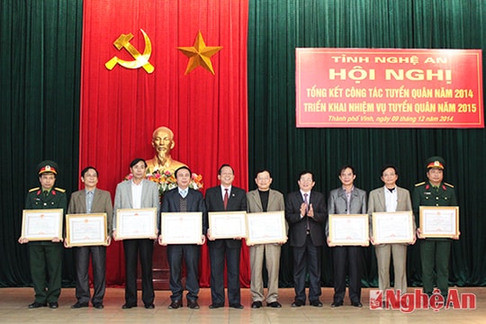 Năm 2015, Nghệ An tuyển, gọi 2.700 thanh niên nhập ngũ