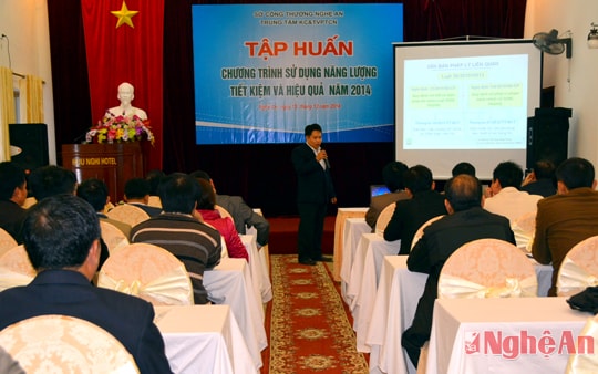 Tập huấn Chương trình sử dụng năng lượng tiết kiệm và hiệu quả