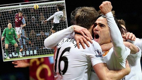Aston Villa 1-1 M.U: Falcao không cứu nổi Quỷ đỏ
