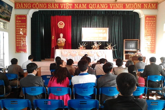 Thẩm định xã Quỳnh Nghĩa (Quỳnh Lưu) đạt chuẩn nông thôn mới