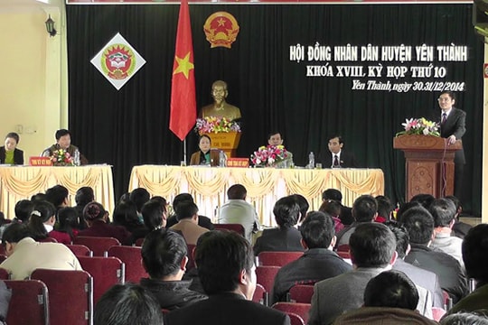 HĐND huyện Yên Thành khóa 18 tổ chức kỳ họp thứ 10