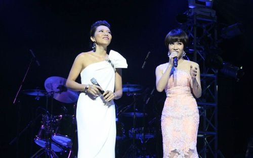 Hà Trần, Uyên Linh hội ngộ trong Đêm chung kết Hoa khôi Áo dài 2014