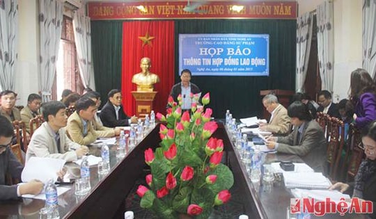 Trường CĐSP Nghệ An:Chấm dứt hợp đồng đối với 15 lao động