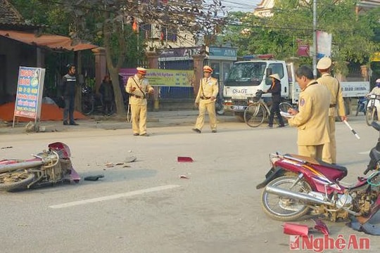 Yên Thành Tai nạn giao thông nghiêm trọng, 1 người nguy kịch