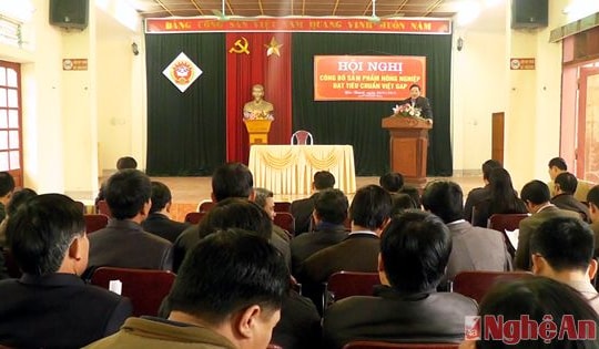 Yên Thành: Công bố sản phẩm nấm đạt tiêu chuẩn VietGap