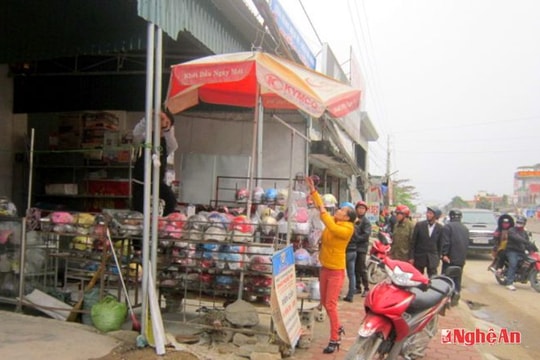 Quỳnh Lưu: Kiên quyết xử lý nghiêm tái lấn chiếm hành lang ATGT