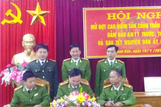 Anh Sơn mở đợt cao điểm tấn công trấn áp tội phạm