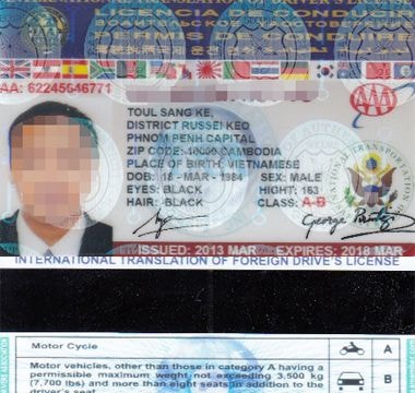 Giấy phép lái xe quốc tế được sử dụng tại 85 quốc gia