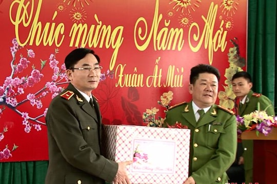 Lãnh đạo tỉnh chúc tết cán bộ tiền khởi nghĩa, Trung đoàn CS cơ động