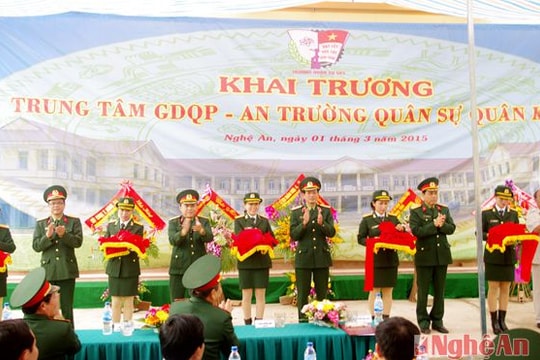Trường Quân sự Quân khu 4: Khai trương Trung tâm Giáo dục QP-AN