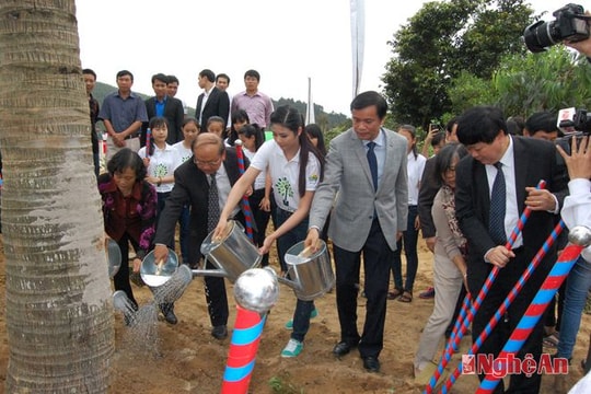 Hơn 13.000 cây xanh được trồng ở khu mộ Đại tướng Võ Nguyên Giáp