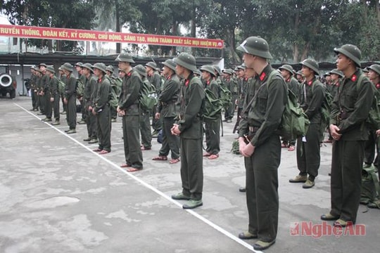 Nghệ An: 130 công dân nhập ngũ phục vụ trong lực lượng CAND