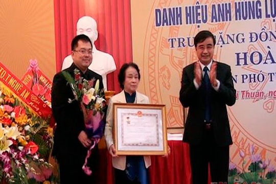 Truy tặng danh hiệu Anh hùng LLVTND cho Thiếu tướng Hoàng Đan