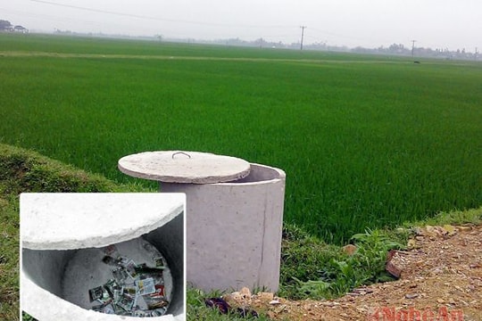 Hưng Nguyên nhân rộng mô hình thùng rác ruộng đồng