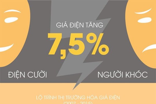 Giá điện tăng 7,5 %: Điện cười, người khóc
