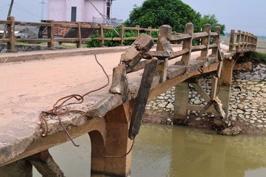 UBND huyện Yên Thành trả lời vấn đề cầu Chợ An xuống cấp