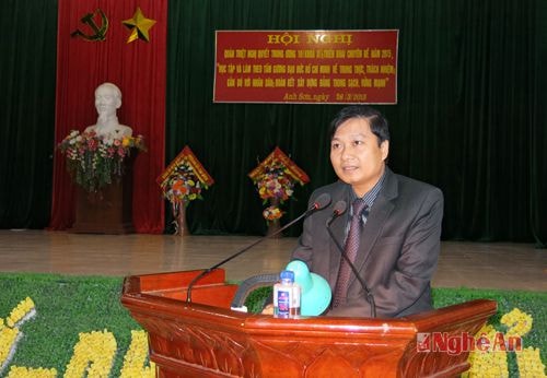 Anh Sơn: Quán triệt Nghị quyết Hội nghị Trung ương 10, khóa XI