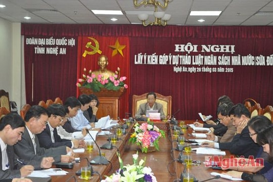 Lấy ý kiến góp ý dự thảo Luật ngân sách nhà nước (sửa đổi)