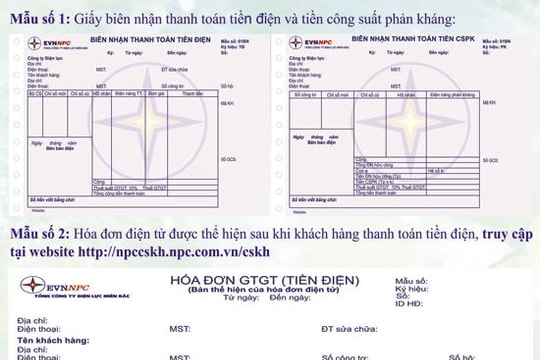 Chính thức sử dụng hóa đơn điện tử trong thanh toán tiền điện từ 1/4