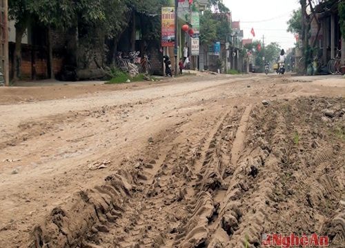 Quỳnh Lưu: Quốc lộ 48B xuống cấp trầm trọng