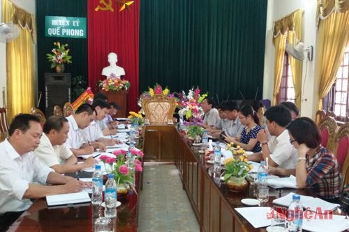 Sở Khoa học - Công nghệ làm việc với huyện Quế Phong