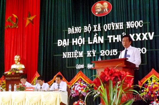 Quỳnh Ngọc (Quỳnh Lưu) đại hội đại biểu Đảng bộ nhiệm kỳ 2015 – 2020