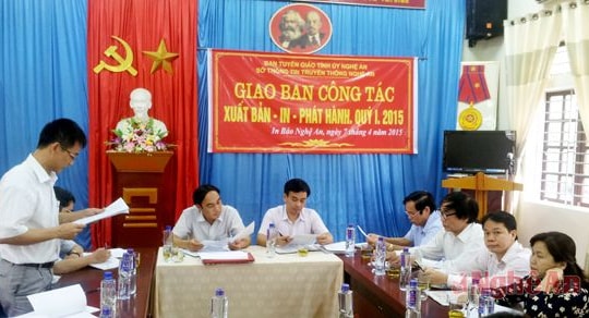 Giao ban công tác xuất bản, in, phát hành quý I