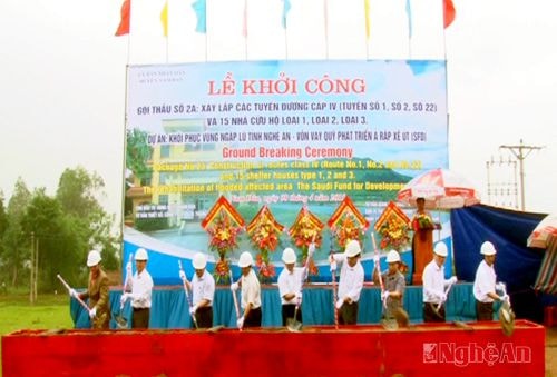 Xây dựng gói thầu 2 Dự án vùng ngập lũ tỉnh Nghệ An