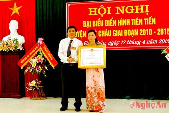 Quỳ Châu: Hội nghị điển hình tiên tiến giai đoạn 2010-2015