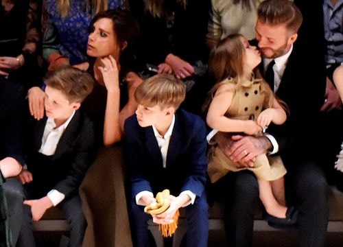 Nhà Beckham nổi bật trên hàng ghế đầu show thời trang