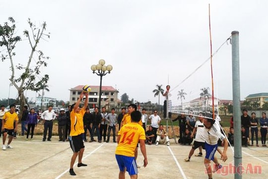 Phát triển phong trào thể thao cơ sở  ở Nghĩa Đàn